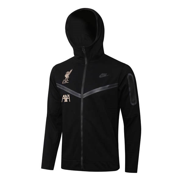 Chaqueta Con Capucha Liverpool 2022/2023 Negro